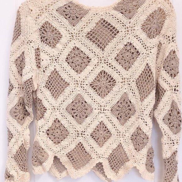 Women's 90s Newport News crochet shirt, Small. GUC - Picture 2 of 4